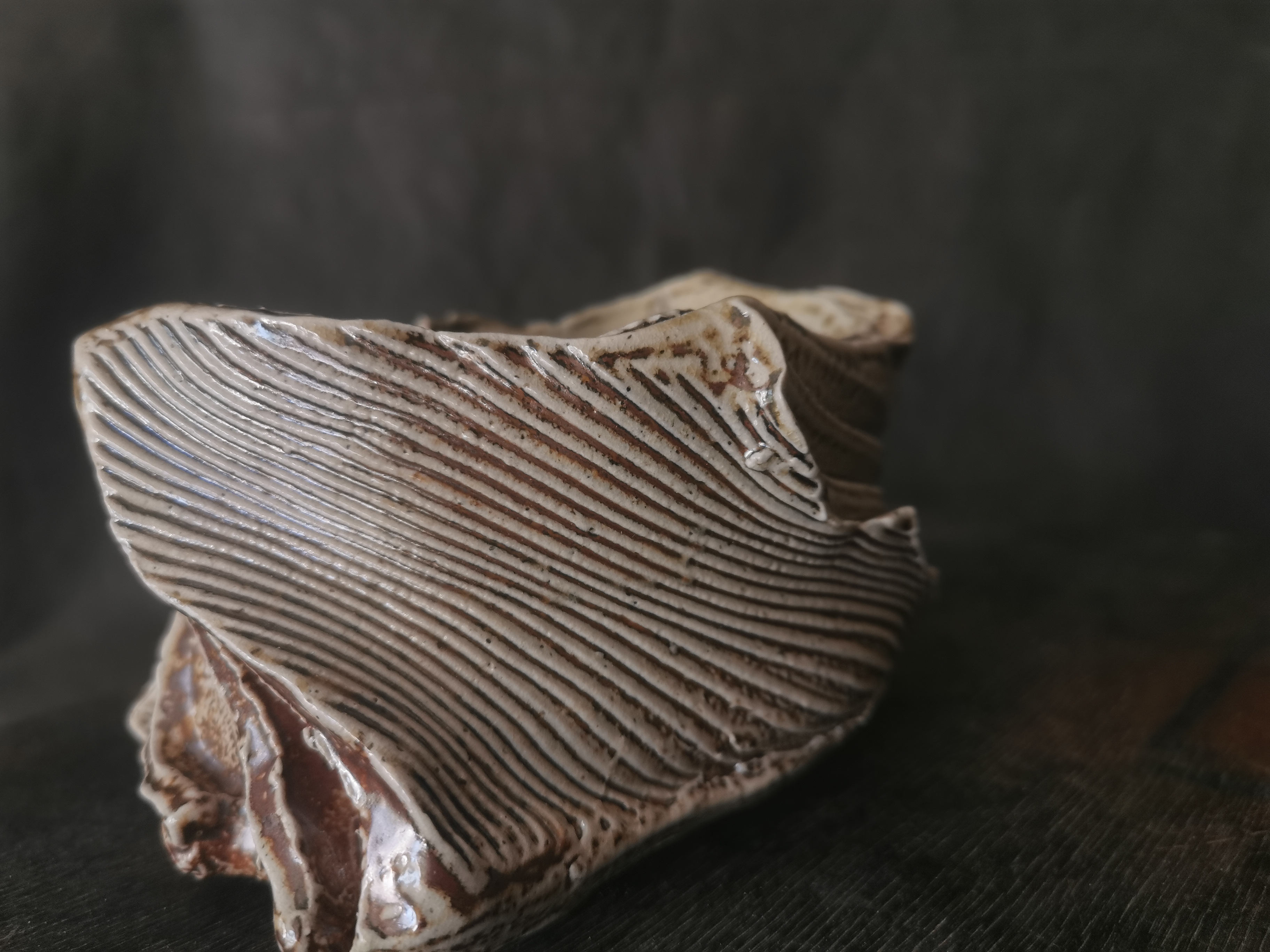 Salt-glazed bonsai pot - view 6