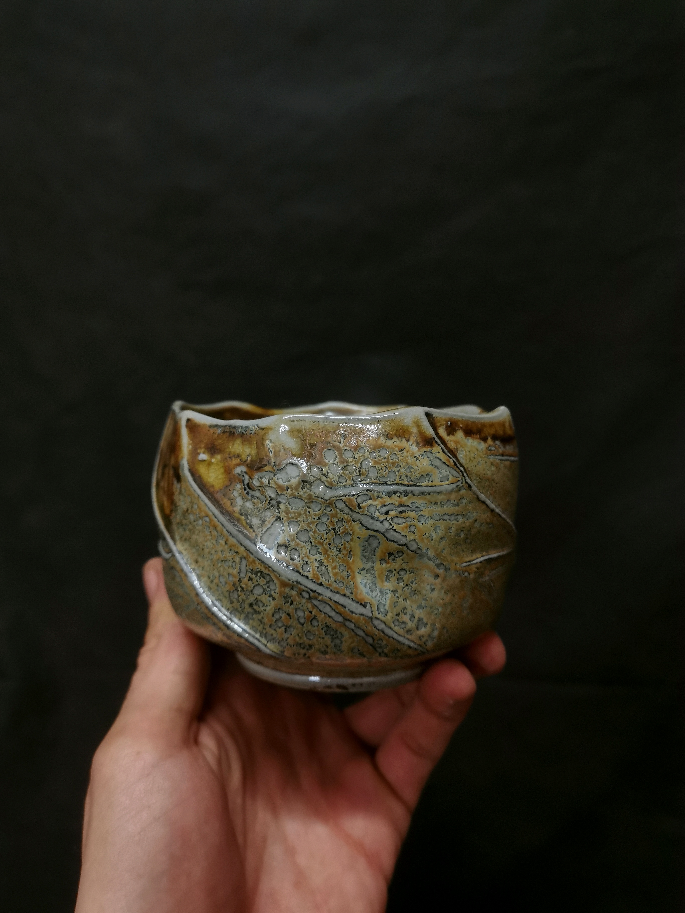 Salt-glazed bowl