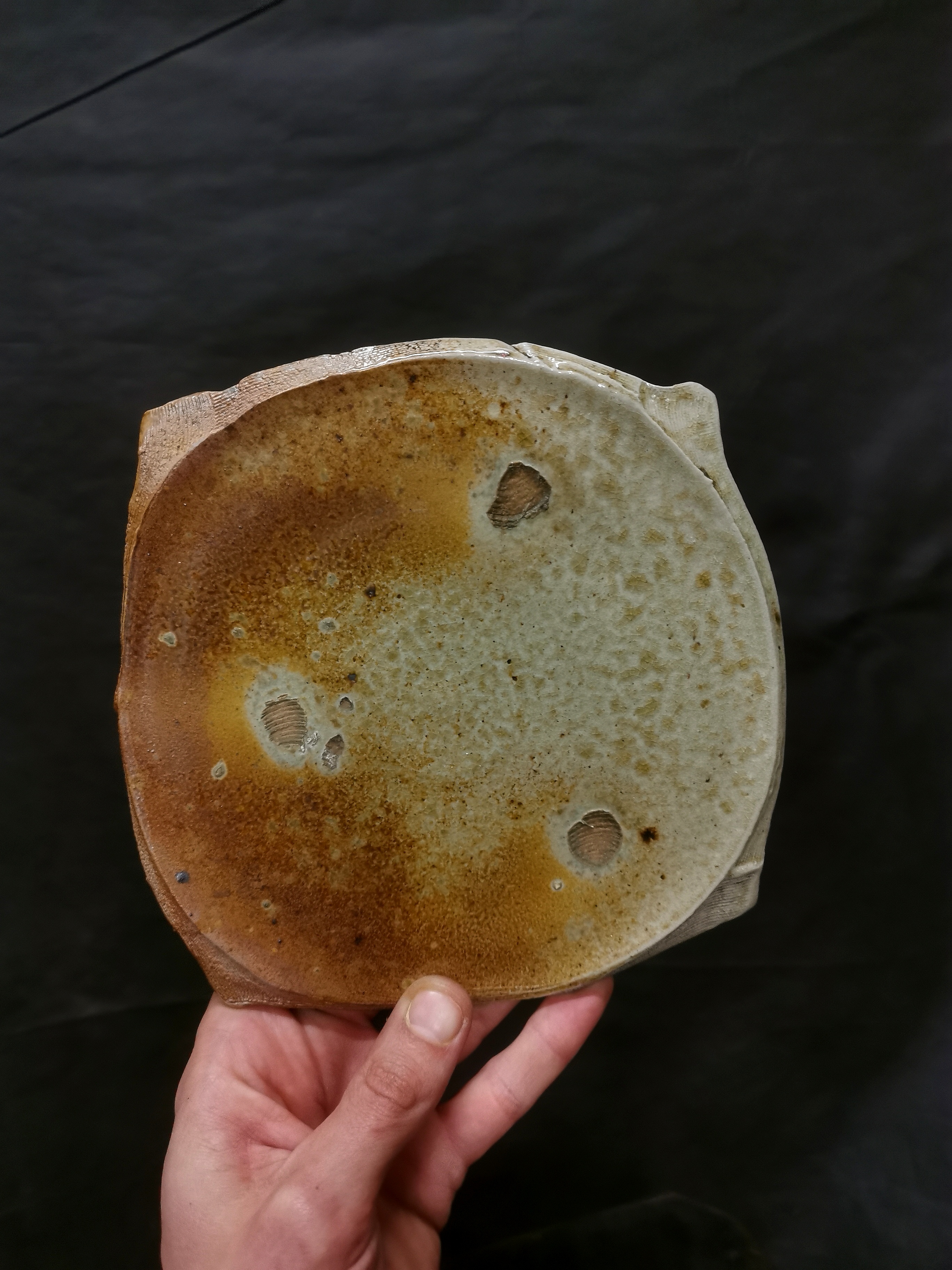 Salt-glazed plate