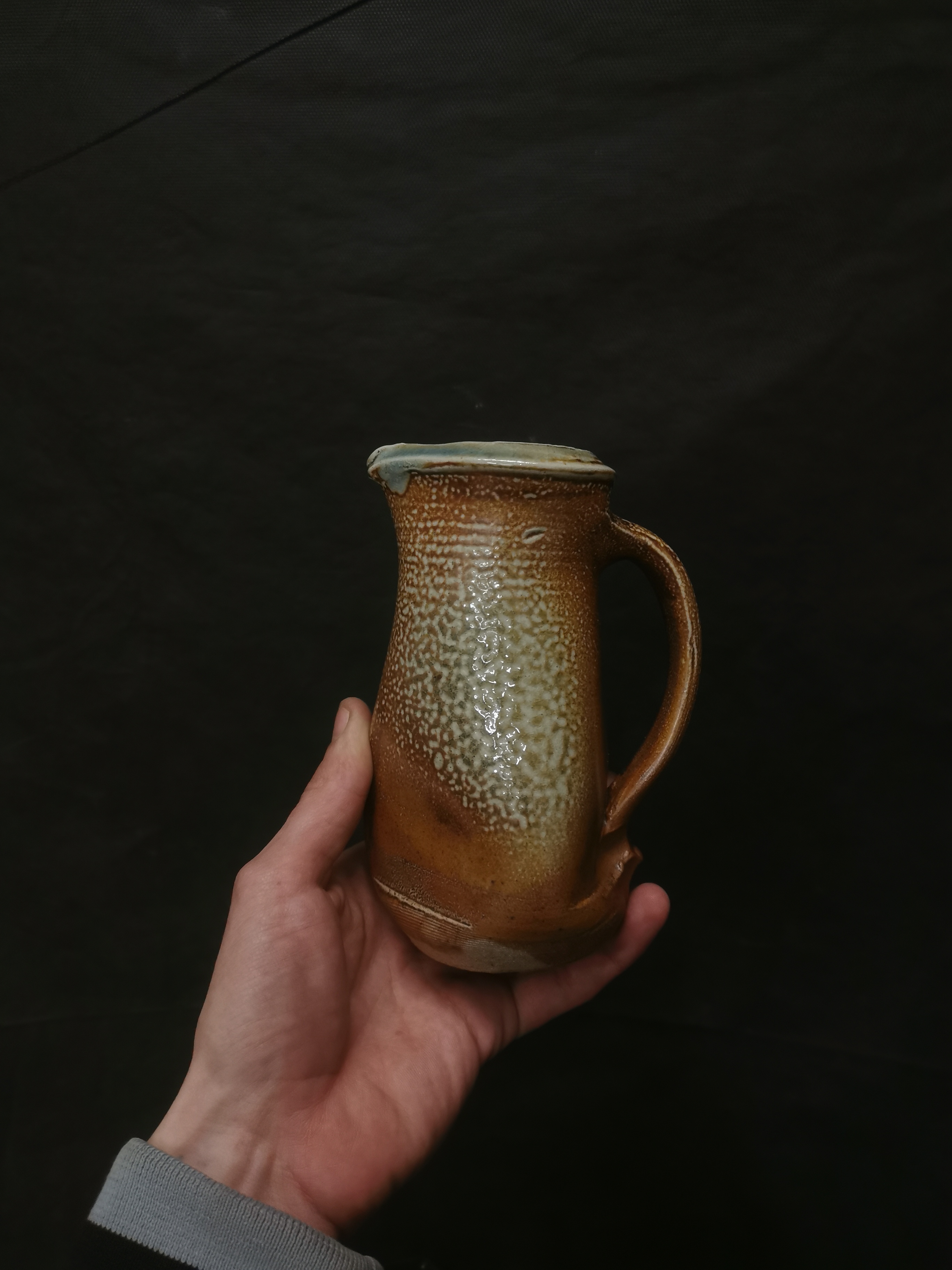Salt-glazed pitcher