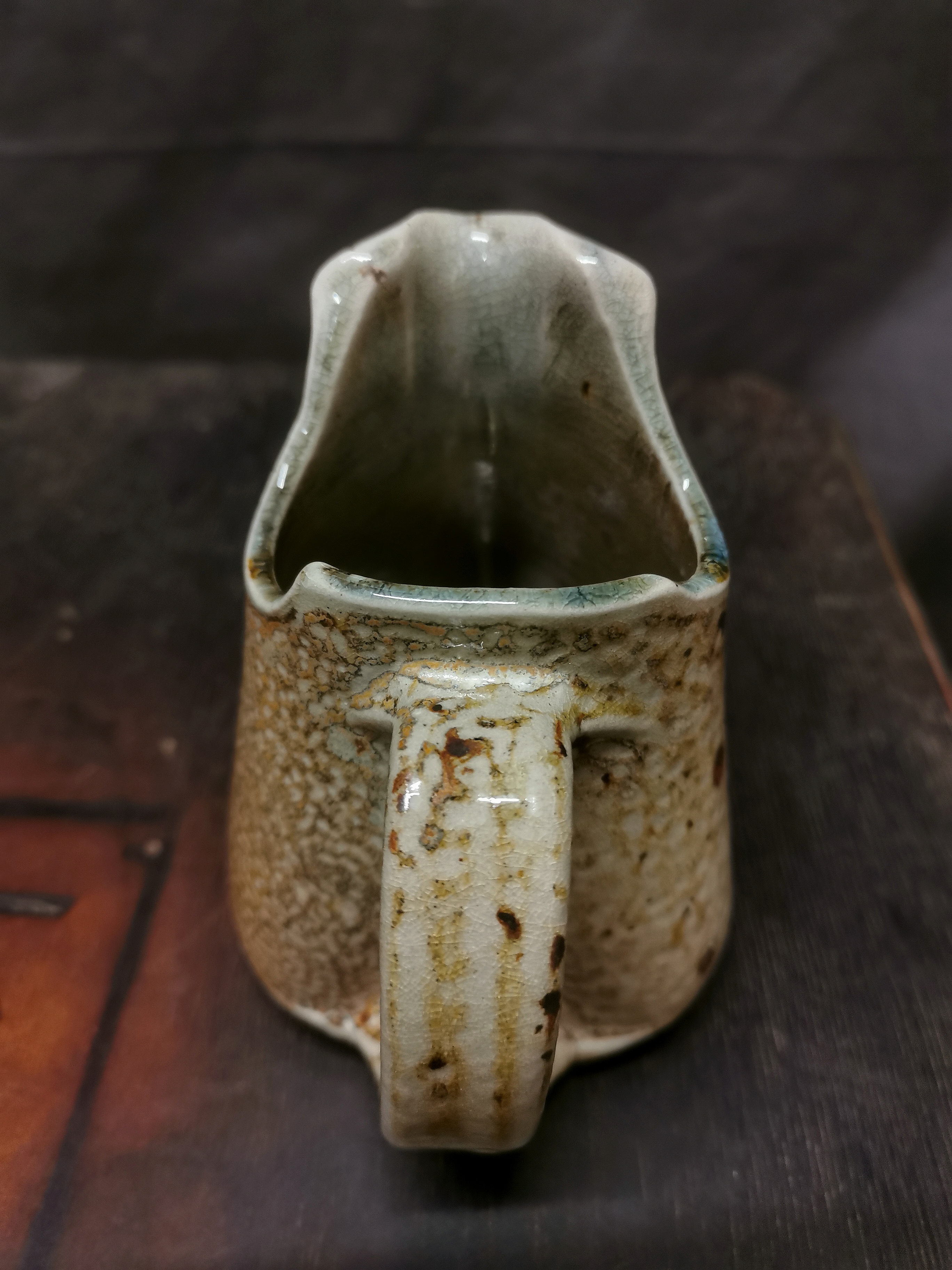 Salt-glazed pitcher
