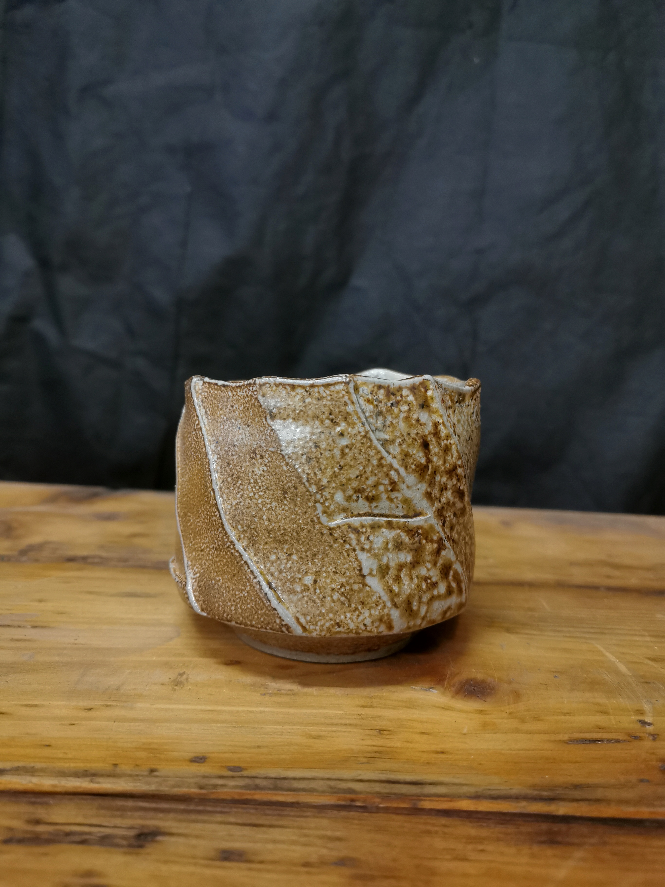 Salt-glazed cup