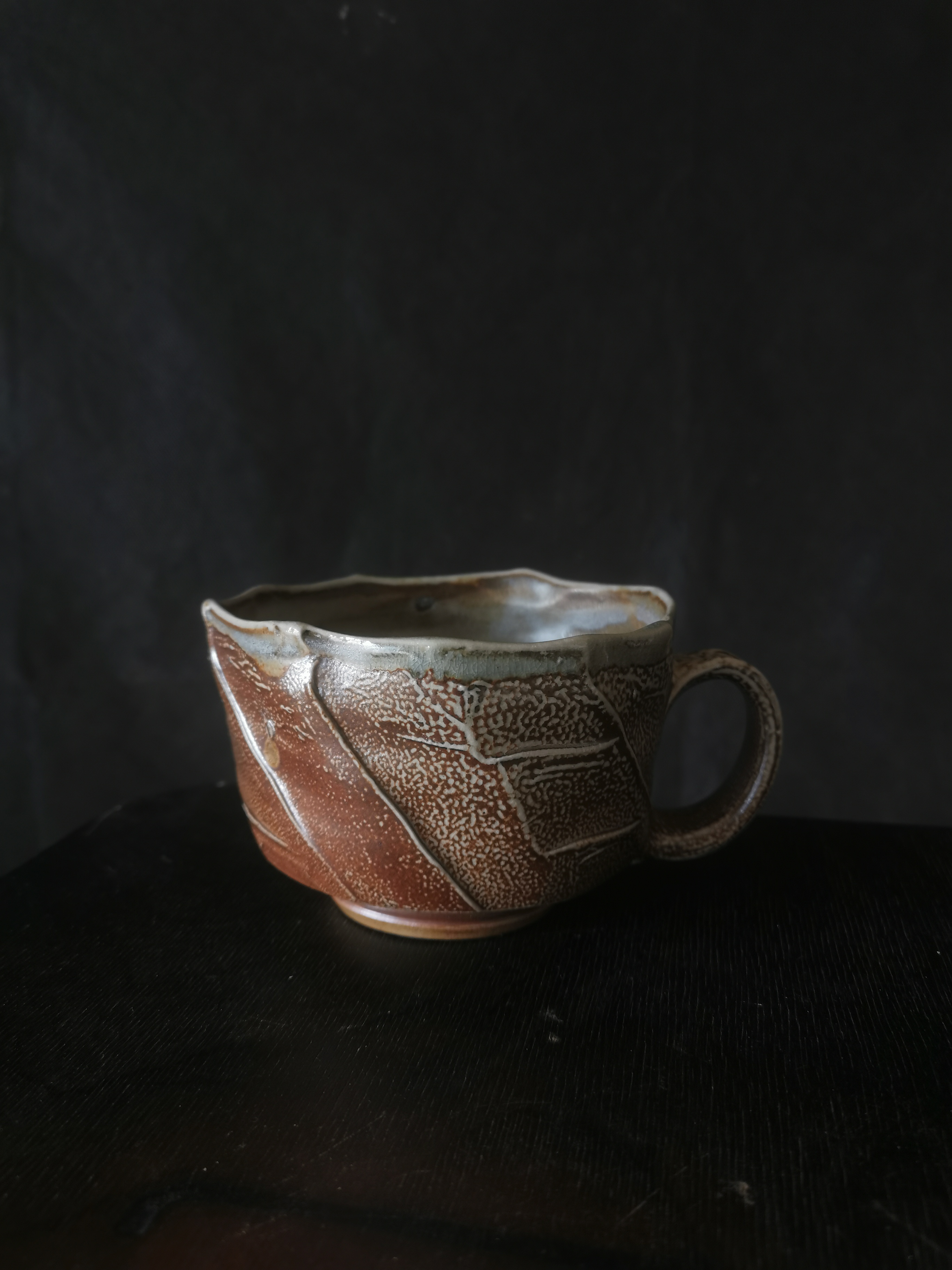 Salt-glazed cup