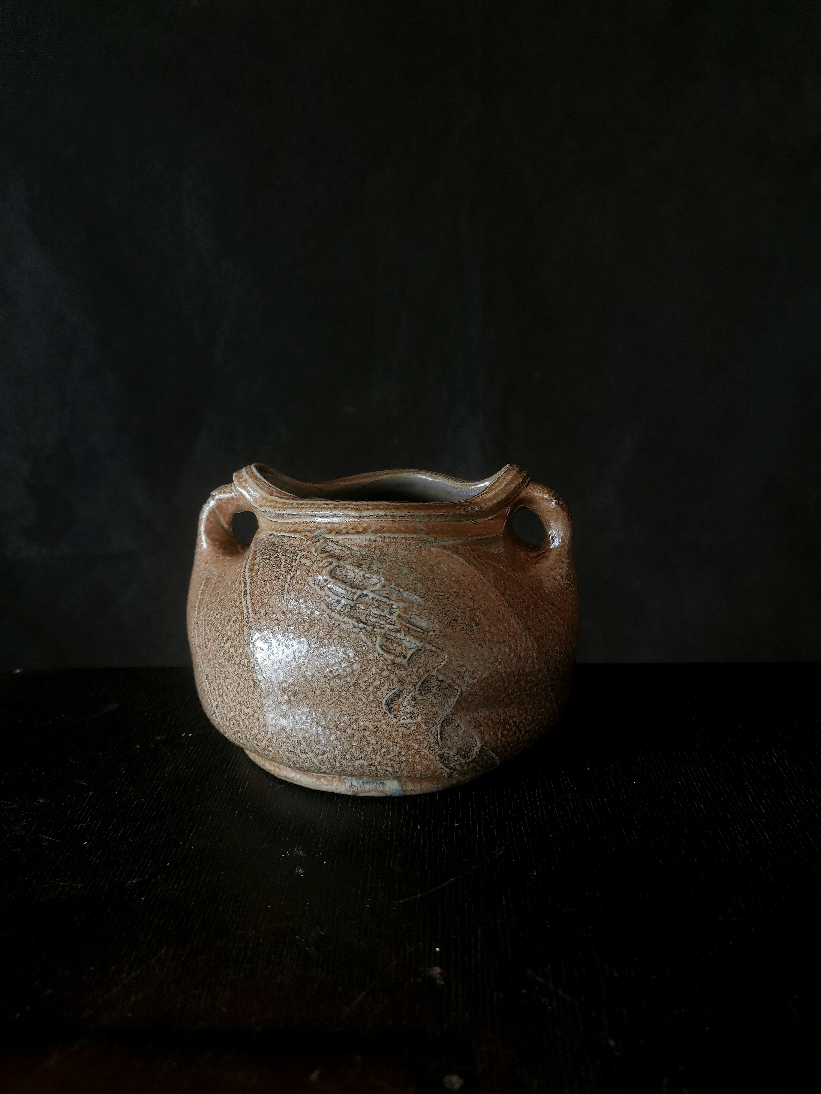 Salt-glazed vase