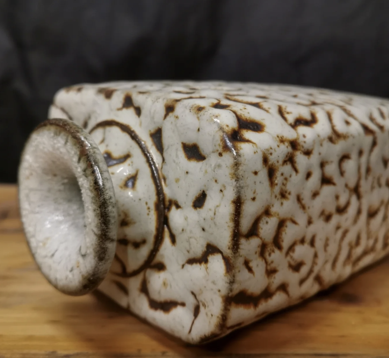 Square Bottle with Shino - view 2